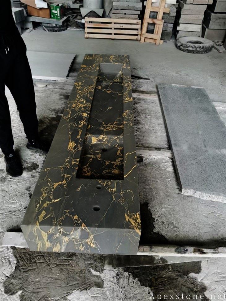 Black Marble 24 Vanity Farm Sinks factory